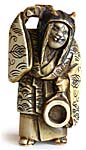 Noh Mask Oni Netsuke