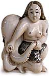 Pearl Diver Girl Netsuke
