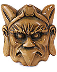 Raiden Mask Netsuke