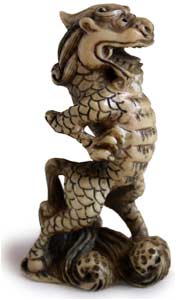 Kirin Dragon Netsuke