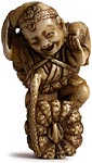 Pumpkin Farmer Netsuke
