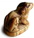 Puppy Seal Netsuke