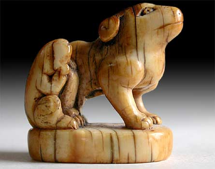 Puppy Seal Netsuke