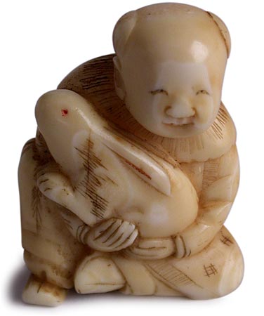 Karako Rabbit Netsuke