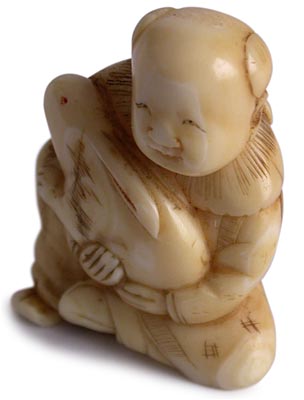 Karako Rabbit Netsuke lt