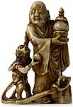 Rakan Oni Netsuke 