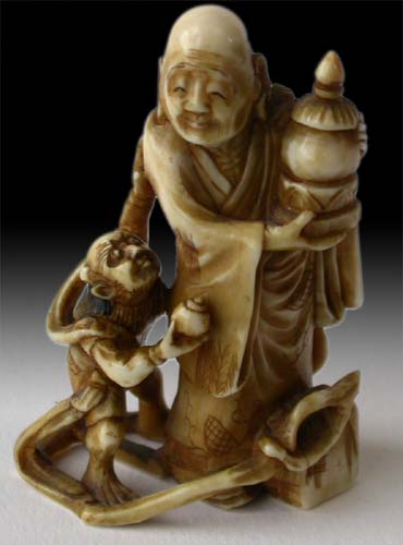Rakan Oni Netsuke 