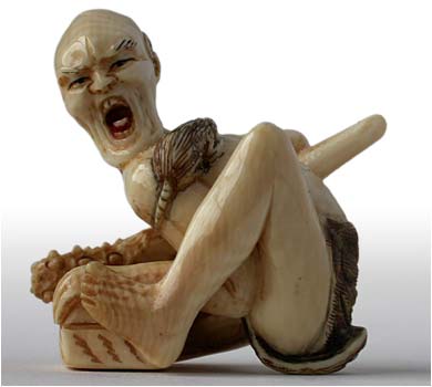 Rat Catcher Netsuke