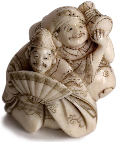Two Actors Netsuke