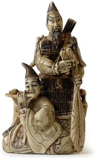 Samurai Naozane Netsuke