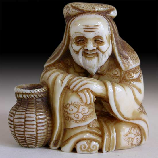 Sage Taikobo Netsuke 