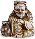 Sage Taikobo netsuke