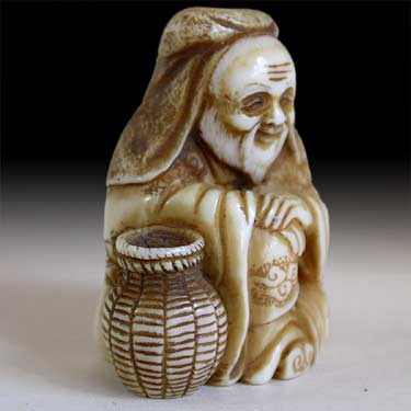 Sage Taikobo Netsuke rt