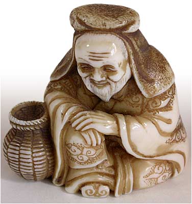 Sage Taikobo Netsuke 
