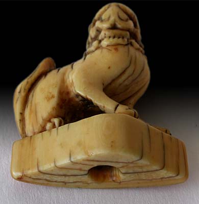 Shishi Lion Seal Netsuke