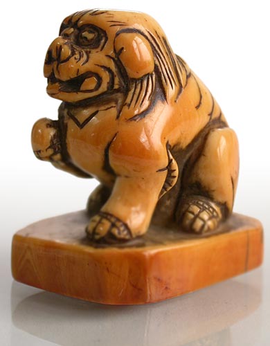 Shishi Seal Netsuke lt