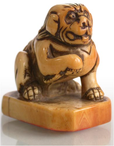 Shishi Seal Netsuke rt