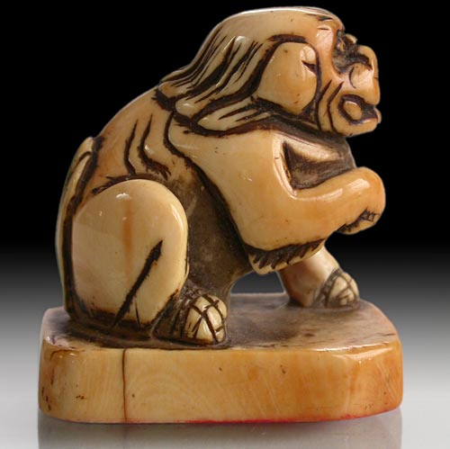 Shishi Seal Netsuke