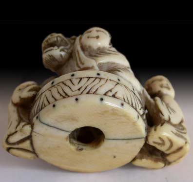 Lion Dance Netsuke bottom