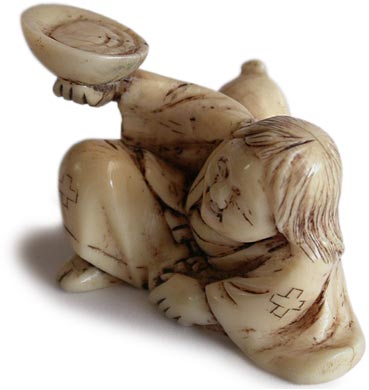 Drunk Shojo Netsuke