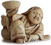 Drunken Shojo Netsuke