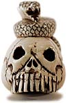 Skull Snake Netsuke