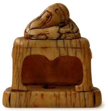 Edo Sleeping Sage Seal Netsuke