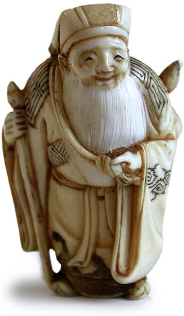 Happy Sennin Netsuke