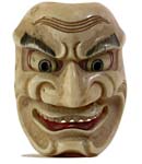Tenjin Mask Ivory Netsuke