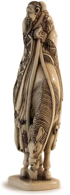Toba on Horse Netsuke lt