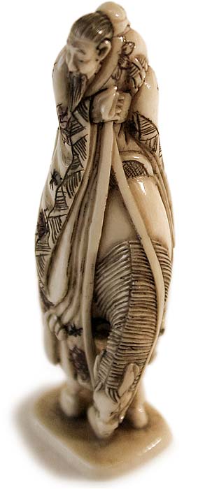 Toba on Horse Netsuke