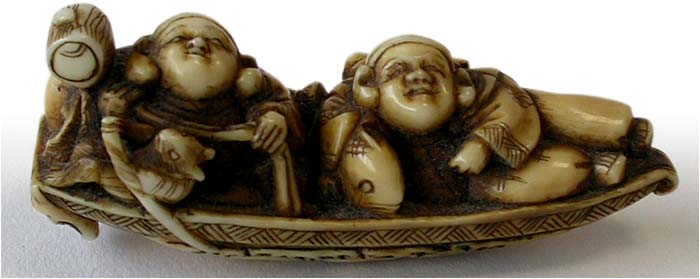 Tomochika Lucky Boat Netsuke