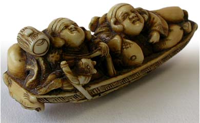 Ebisu Daikoku Netsuke