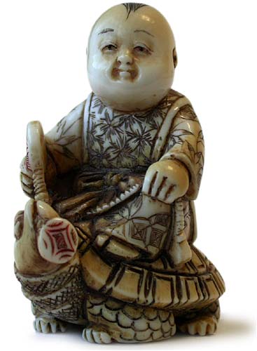 Karako on Turtle Netsuke