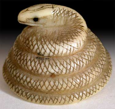 Coiling Snake Netsuke 