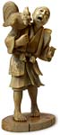 Cock Fighter Okimono