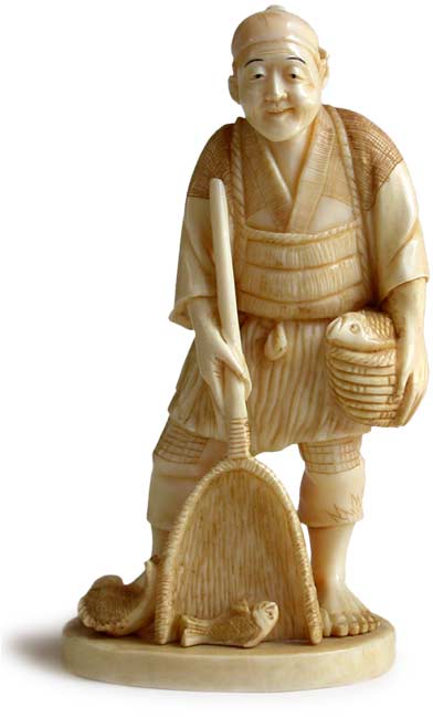 Fisherman Okimono