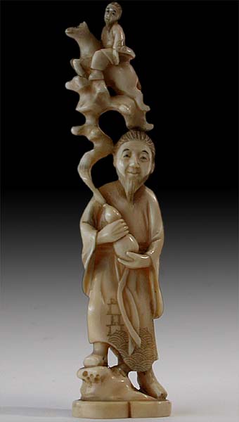 Gourd Rider Okimono