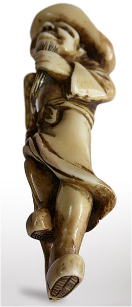 Mongol Invader Netsuke bottom
