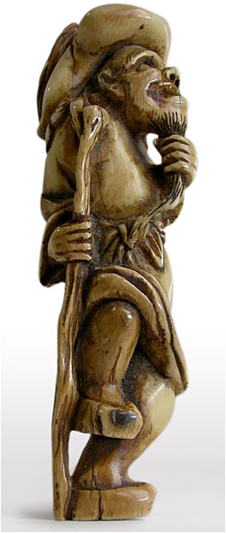 Mongol Invader Netsuke rt