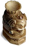 Jeweled Elephant Netsuke