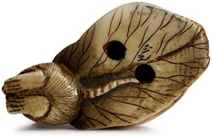 Mouse Daruma Netsuke Sig Masayuki 