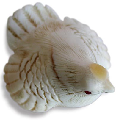 Hornbill Sparrow Netsuke
