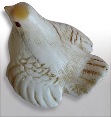 Sparrow Hornbill Netsuke