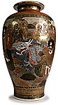 Satsuma Rakan vase