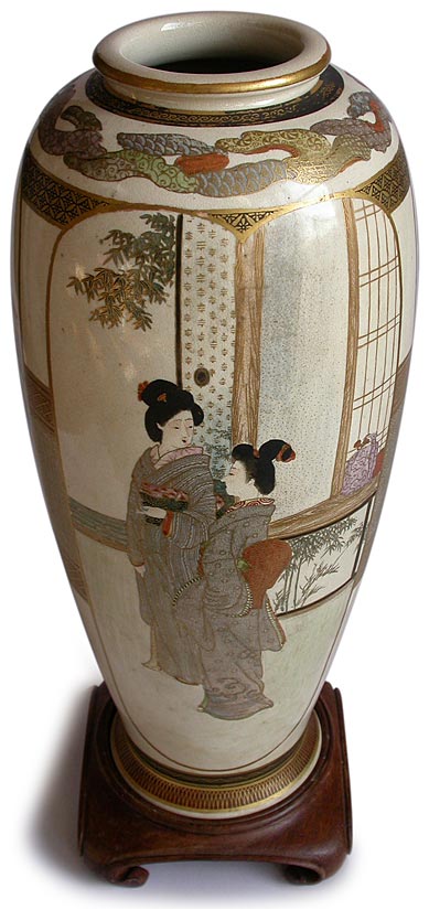 Kozan Bijin Satsuma Vase