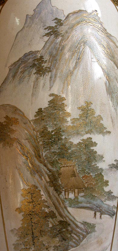 Scenary Satsuma Vase