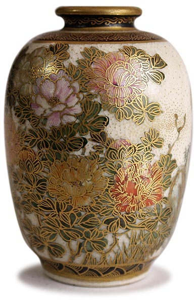 Minature Parrot Satsuma Vase