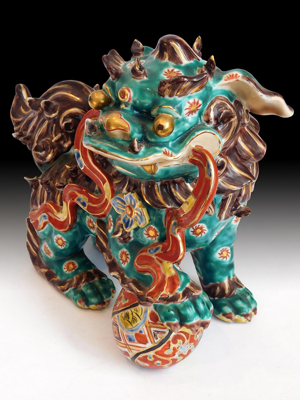 Kutani Porcelain Shishi Lions