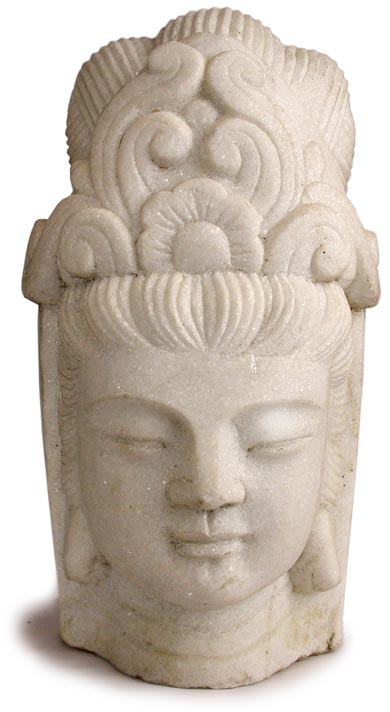 Stone Quan Yin Head 